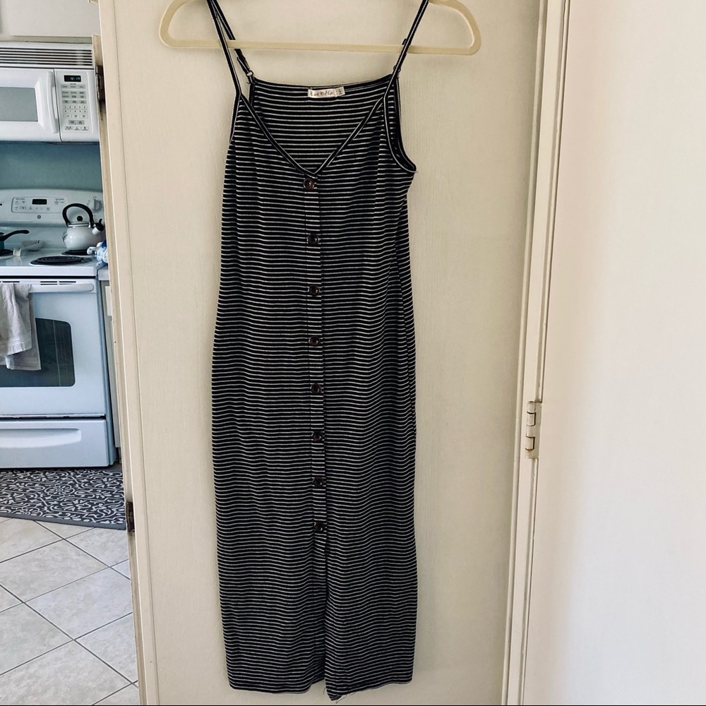 Heart and Hips striped maxi dress